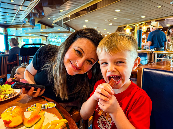 Dawn and Benson in Windjammer