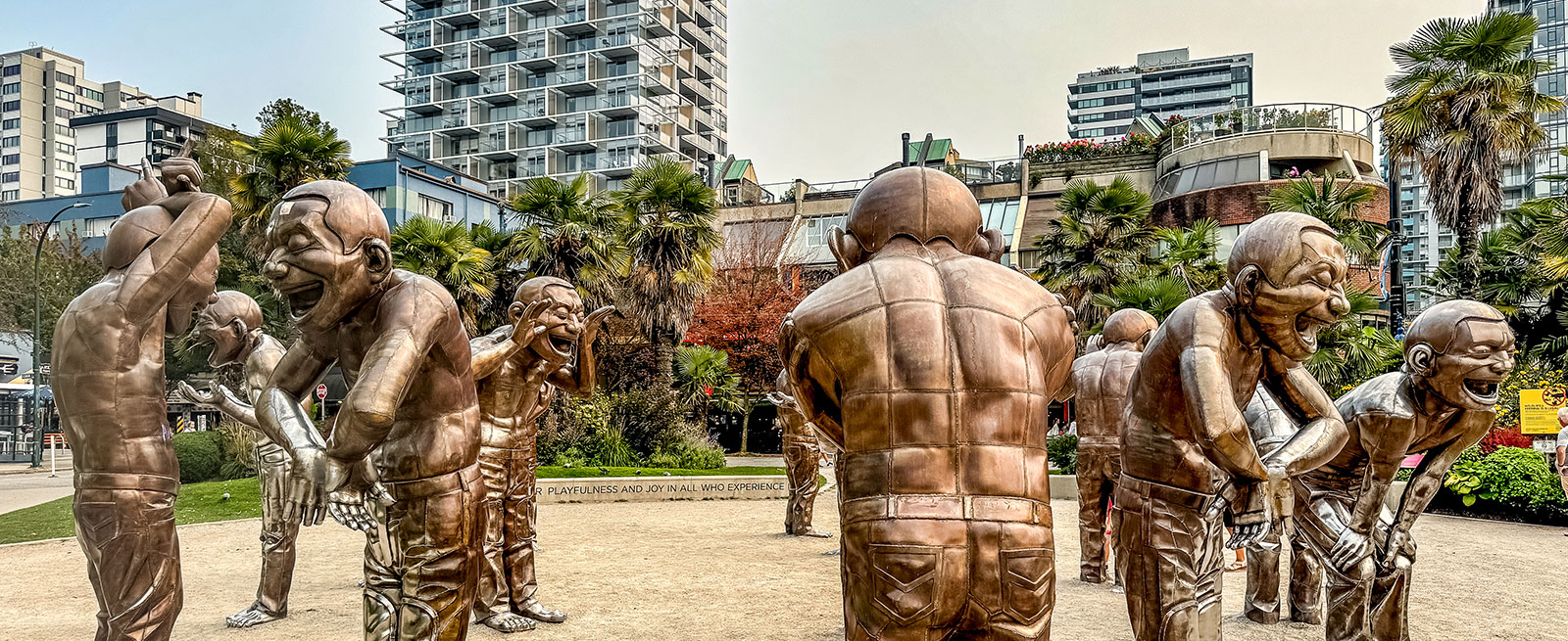 A-maze-ing Laughter sculptures on our Alaska Cruise Travel Day